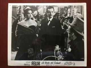 Maria Felix En La Noche Del Sabado " Golden Age Ofmexico.  Orig.  Vintage Movie Photo.