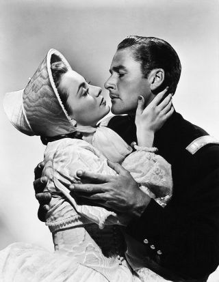 Errol Flynn,  Olivia De Havilland - Santa Fe Trail (1940) - 8 1/2 X 11