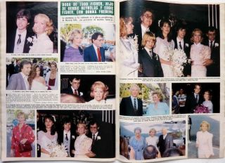 Debbie Reynolds Marrying Her Son = 2 Pages 1981 Spanish Clipping