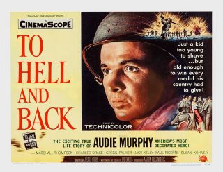 Audie Murphy - To Hell And Back (1955) - 8 1/2 X 11
