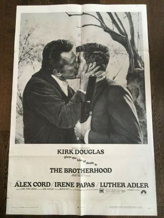 The Brotherhood One - Sheet Poster 1968 Kirk Douglas Vg