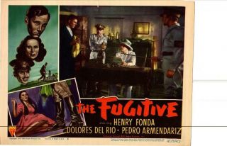 The Fugitive 1947 Release Lobby Card Henry Fonda John Ford