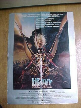 1981 Heavy Metal Movie Poster