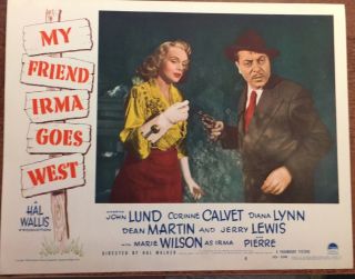 H106 My Friend Irma Goes West (1950) Marie Wilson Paramount Lobby Card