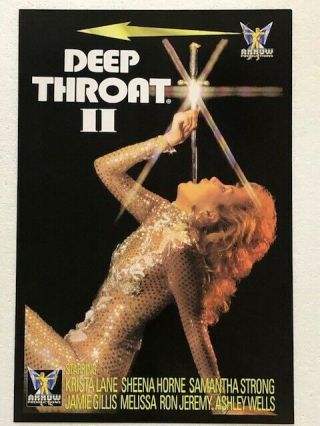 Deep Throat Ii Vintage Adult Movie Poster 12 X 18 1976