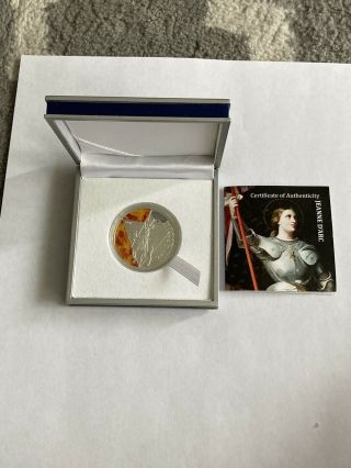 Togo 500 francs Greatest She - Warriors Jeanne D ' Arc silver proof coin 2011 3