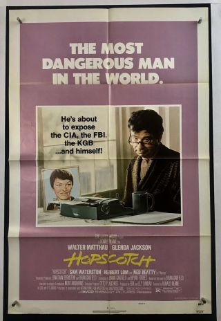 Hopscotch Movie Poster (fine) One Sheet 1980 Walter Matthau Glenda Jackson 3620