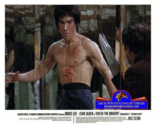 Enter The Dragon 1973 Stars Bruce Lee,  John Saxon & Jim Kelly 8x10 Color Photo