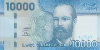 Chile Banknote P.  164 Variety 10,  000 Pesos 2011,  Unc We Combine
