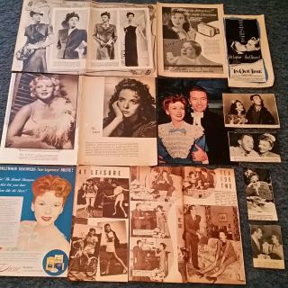 1930s - 1940s Clippings Of Ida Lupino