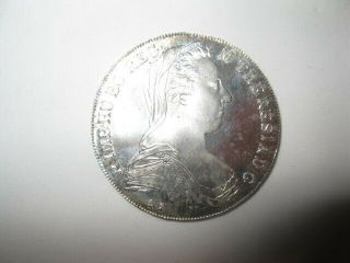 Old Foreign Silver Coin 1780 Austria Maria Theresa Thaler Proof - Like Restrike
