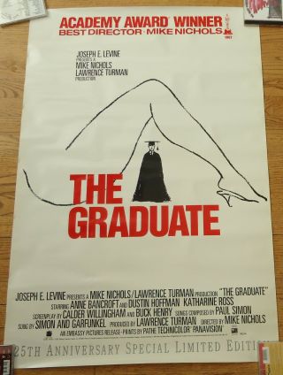 The Graduate Promotional Poster 26 X 38 Dustin Hoffman