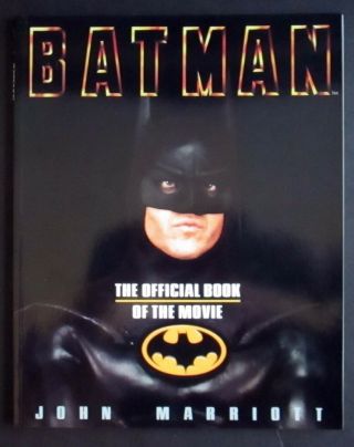 1989 Batman The Official Book Of The Movie By John Marriott Softcover -