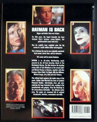 1989 Batman The Official Book Of The Movie by John Marriott Softcover - 2