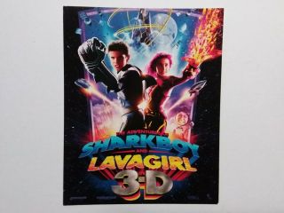 Sharkboy And Lavagirl 8 " X10 " Movie Theatre Promotional Cards/posters X 8