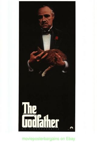 The Godfather Movie Poster Marlon Brando Video Door Panel 16 X 38 Inch 1991