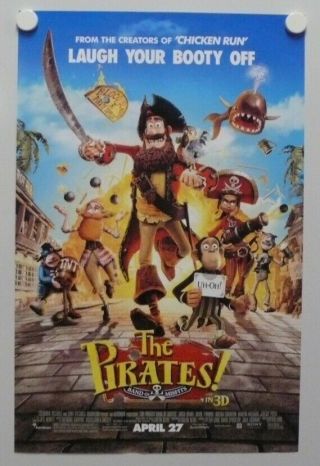 The Pirates Band Of Misfits In 3d 2011 Hugh Grant,  Martin Freeman - Mini Poster