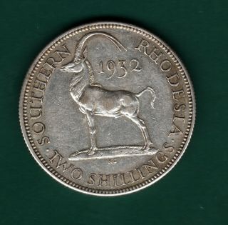 1932 Southern Rhodesia Two Shillings