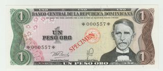 Dominican Republic 1 Peso Oro 1978 P - 116s Unc - Specimen