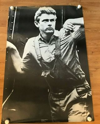 James Dean As Cal Trask - " East Of Eden " - 27 " X 40 " B & W Poster - 1970s