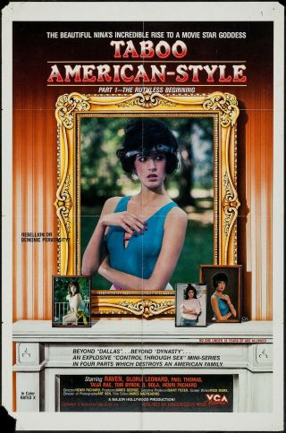 1985 Taboo American - Style Movie Film Poster Xxx Adult 27 X 47