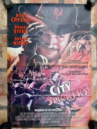 City Slickers 1991 Os 27x40 Movie Poster Billy Crystal,  Jack Palance
