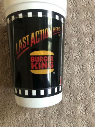 Burger King Bk Cup 1993 Last Action Hero Arnold Schwartzennegger Movie