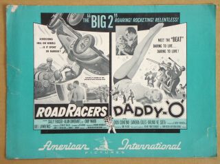 Roadracers Road Racers Daddy - O Drag Racing Double Bill Aip Pressbook