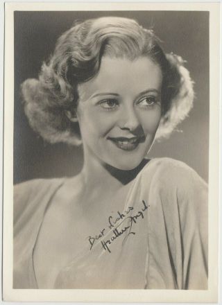 Heather Angel Vintage 1930s Era 5x7 Movie Star Fan Photo
