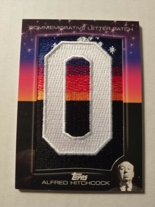 2011 Topps American Pie Hitchcock Hollywood Sign Commemorative Letter Patch