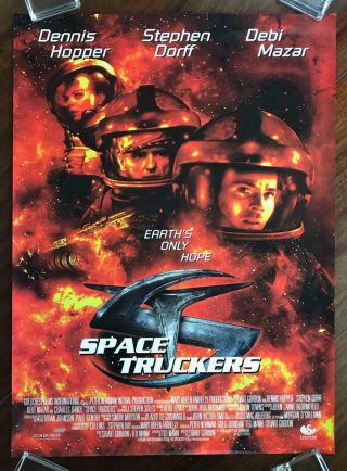 Space Truckers 1996 Dennis Hopper Sci Fi Comedy Adventure Video Poster