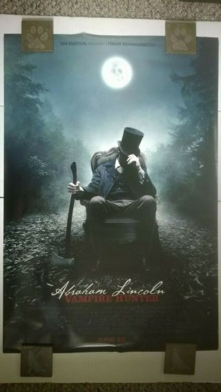 Abraham Lincoln: Vampire Hunter Movie Poster.  27x40.  Benjamin Walker.  2012.
