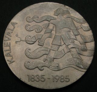 FINLAND 50 Markkaa 1985 PN - Silver - The Kalevala - aUNC - 2234 2