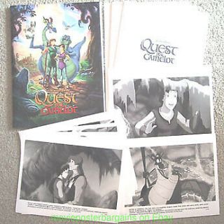 Quest For Camelot Press Kit 7 Stills Movie Poster Art On Cover