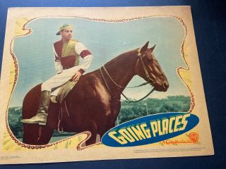 Going Places 1938 Lobby Card - Dick Powell,  Anita Louise
