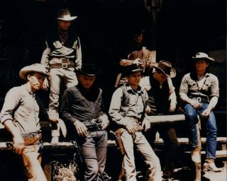 Steve Mcqueen Yul Brynner The Magnificent Seven 8x10 Photo X5421