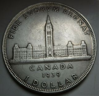 1939 Canada Silver Dollar.  (royal Visit) Lovely Coin