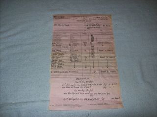 974 Steve Mcqueen Movie The Towering Inferno Production Call Sheet