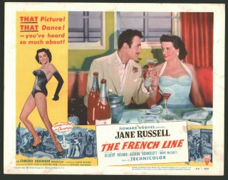 French Line Lobby Card (verygood) 1954 Jane Russell Movie Poster Art 291