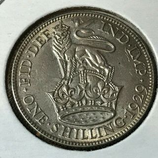1929 Great Britain Silver Shilling Brilliant Uncirculated Coin