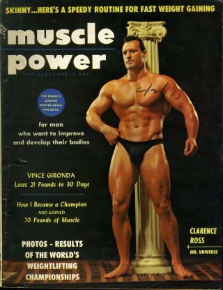 Clarence Ross Mr.  Universe Muscle Power March 1956
