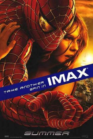 Spider - Man 2 Imax Movie Poster Double Sided 27x40