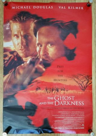 The Ghost And The Darkness 1996 D/s Orig 1 Sh 27x41 Michael Douglas Val Kilmer