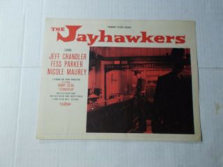 Dfgh The Jayhawkers - Fess Parker - Jeff Chandler - - Movie Lobby Card - 1959 8