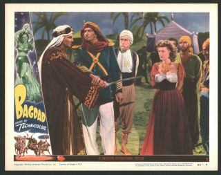 Bagdad Lobby Card (vf, ) Movie Poster Art 1949 Maureen O 