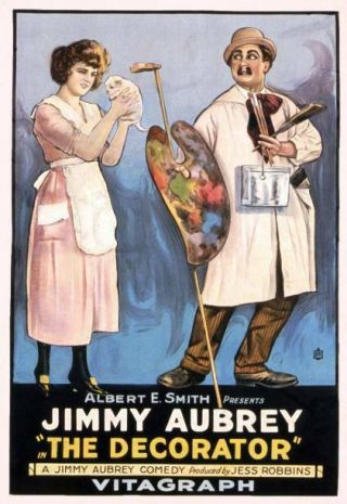 Old Movie Photo The Decorator Poster Kathleen Myers Jimmy Aubrey 1920