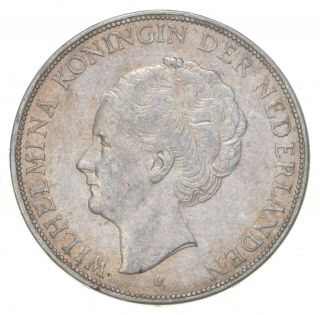 Silver - World Coin - 1931 Netherlands 2 1/2 Gulden - World Silver Coin 996