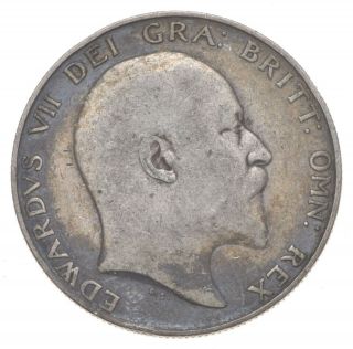 Silver - World Coin - 1902 Great Britain 1/2 Crown - World Silver Coin 247