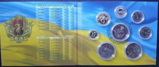 Ukraine,  Set 2019 Coin Unc,  10,  50 Kopecks,  1,  2,  5,  3 X 10 Hryven