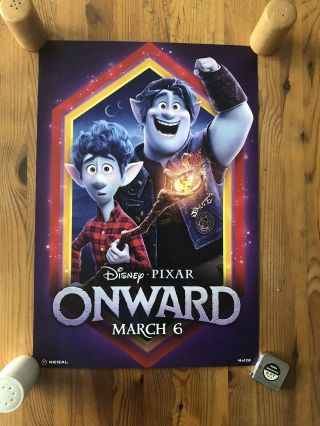 Onward - Disney Pixar 13” X 19” Regal Art Print Poster - Numbered 46 Of 250